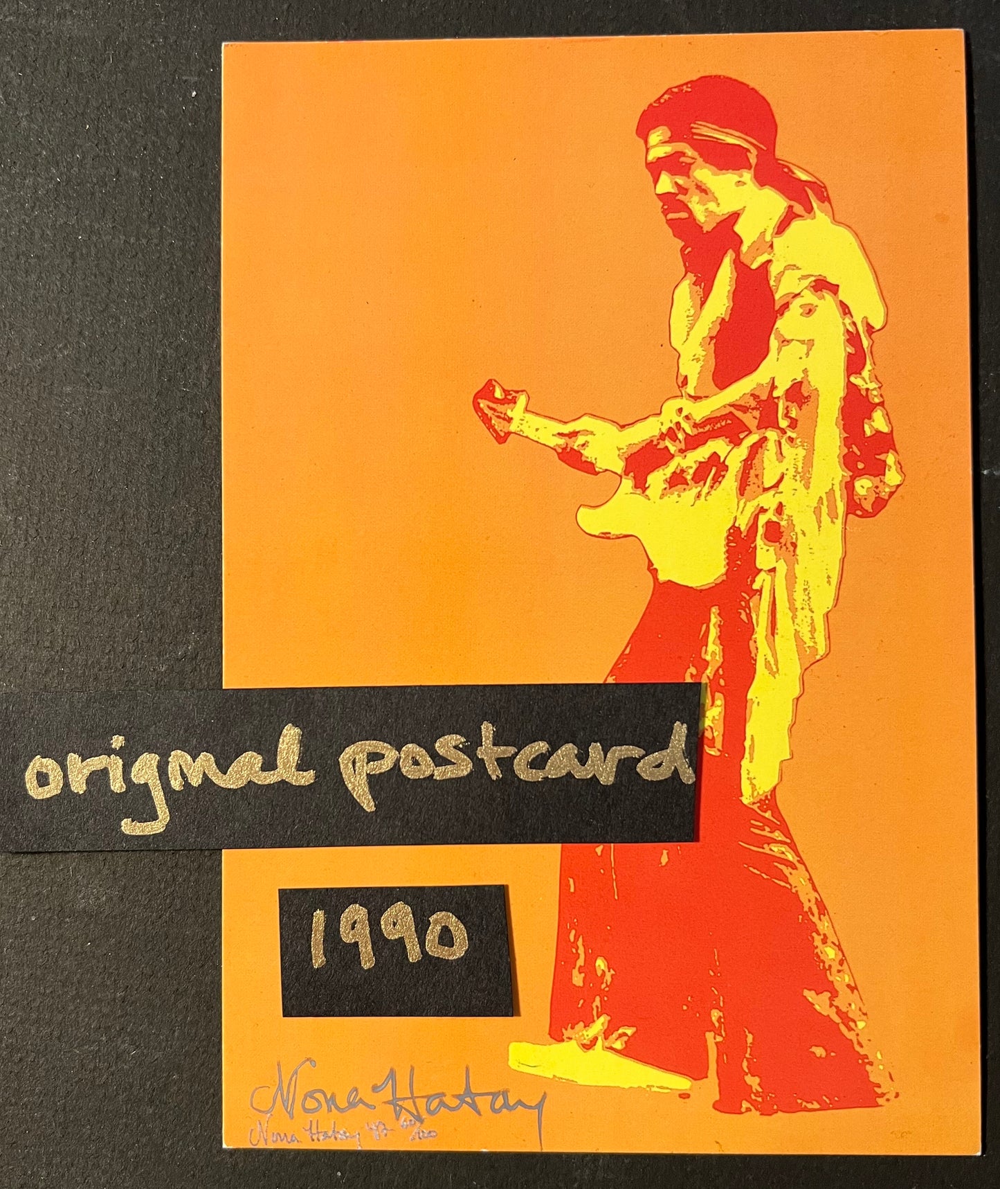 Jimi Hendrix - Orange Glow Post Card