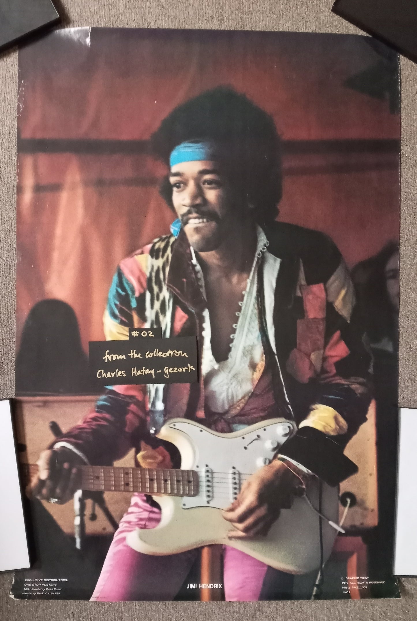 Jimi Hendrix - Photograph by McElliot - 1977